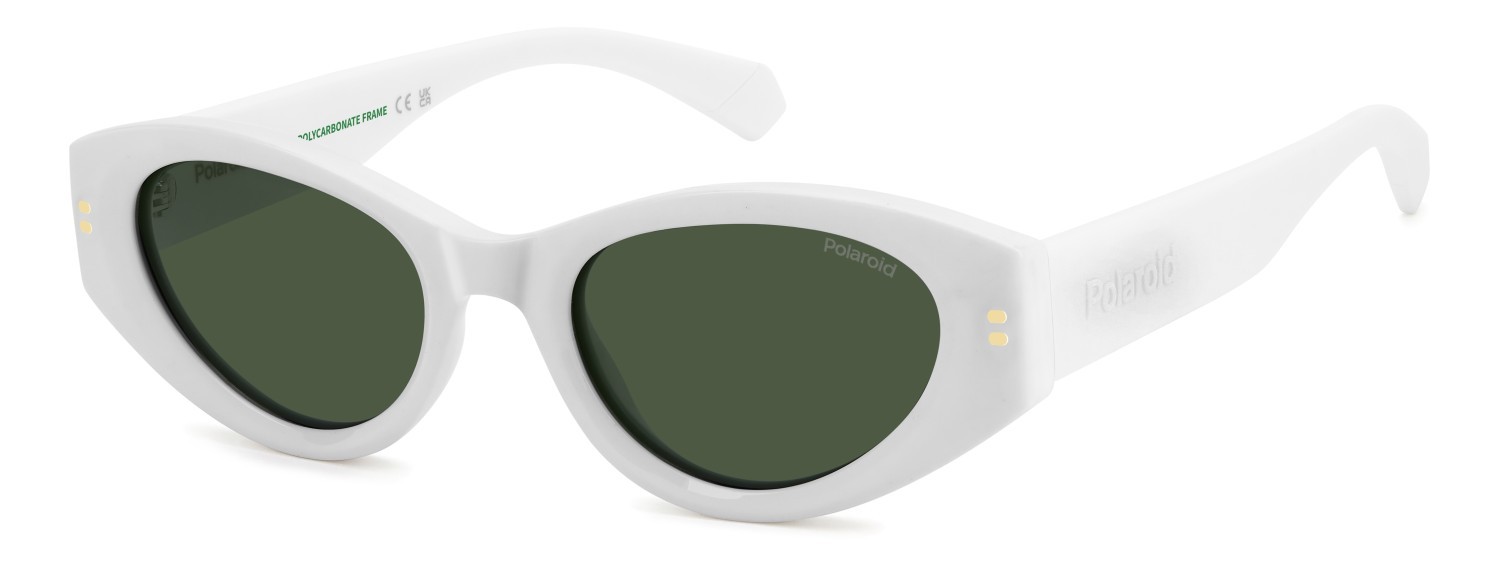 Sunglasses Polaroid Pld 6243/S 208281 VK6 UC color white shape cat eye lenses green polarized