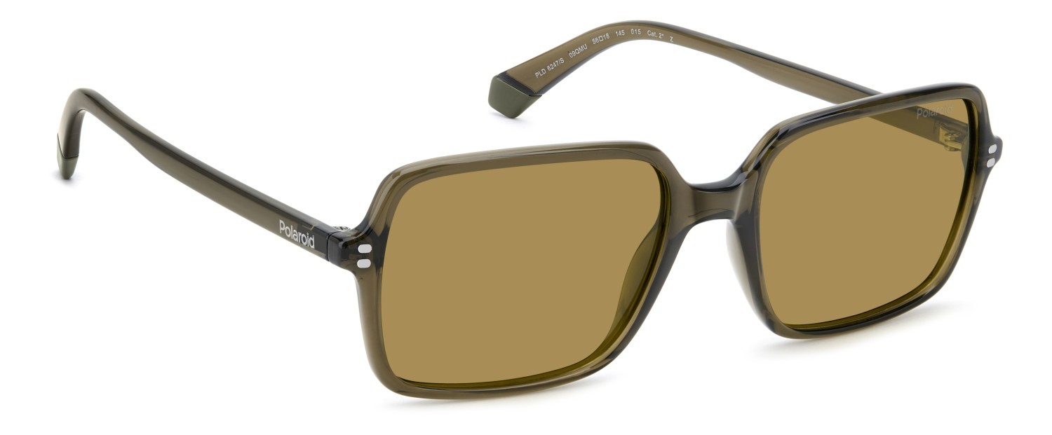 Sunglasses Polaroid Pld 6247/S 208282 09Q MU color brown shape square lenses yellow polarized