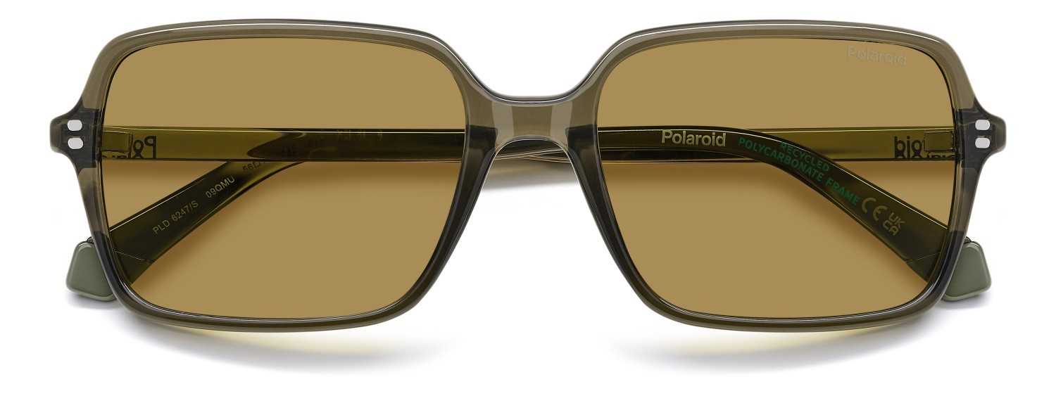 Sunglasses Polaroid Pld 6247/S 208282 09Q MU color brown shape square lenses yellow polarized