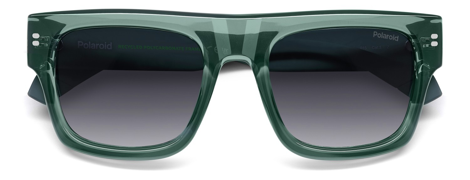 Sunglasses Polaroid Pld 6241/S 208285 ZI9 WJ color teal shape rectangle lenses grey shaded polarized