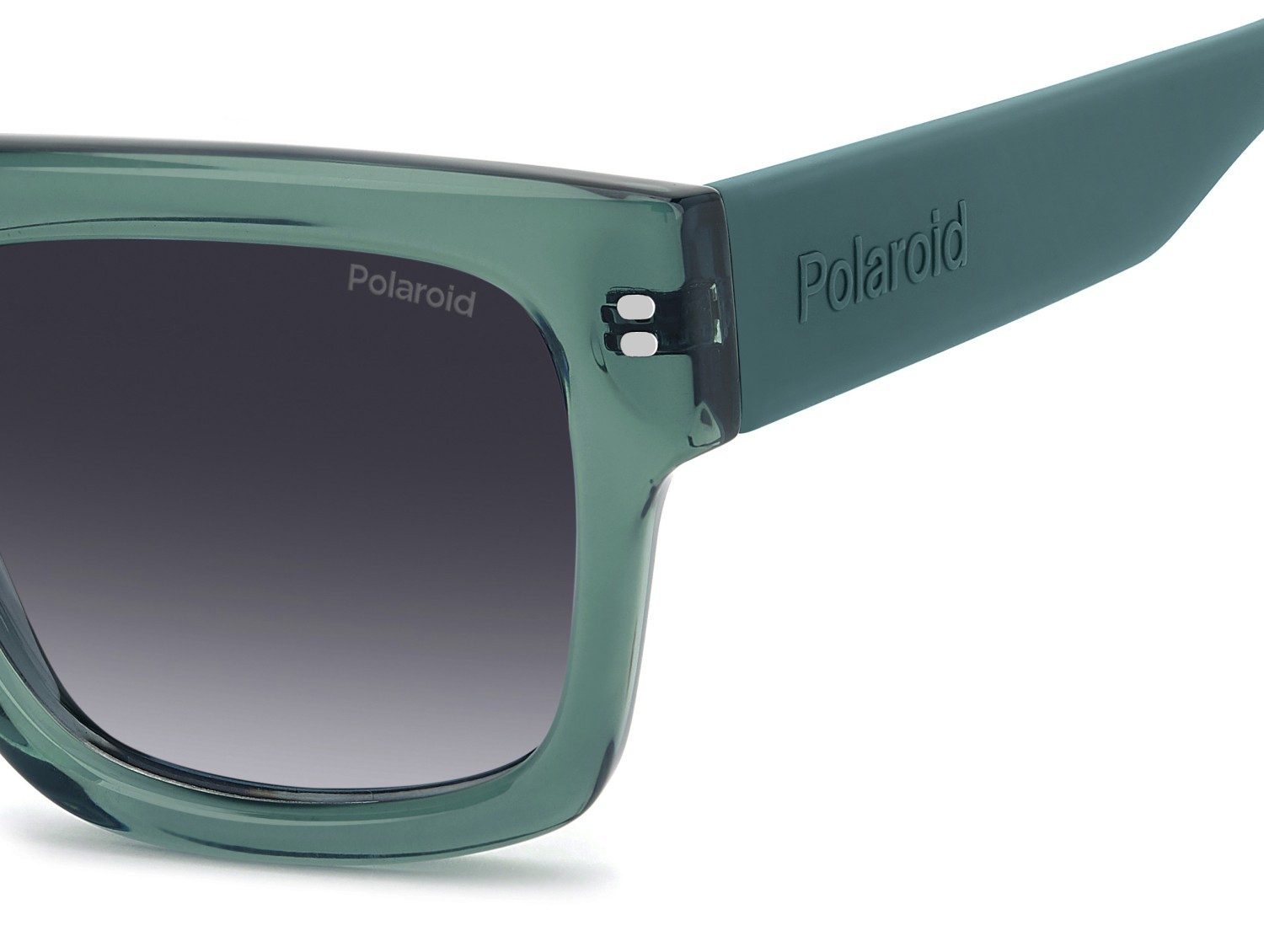 Sunglasses Polaroid Pld 6241/S 208285 ZI9 WJ color teal shape rectangle lenses grey shaded polarized