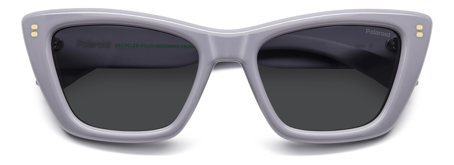 Sunglasses Polaroid Pld 6242/S 208286 789 M9 color lilac shape cat eye lenses grey polarized