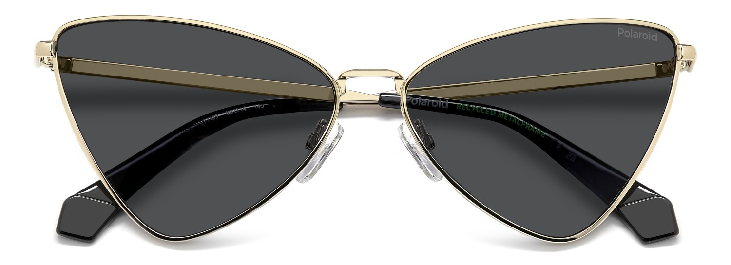 Sunglasses Polaroid Pld 6244/S 208287 2F7 M9 color gold grey shape cat eye lenses grey polarized