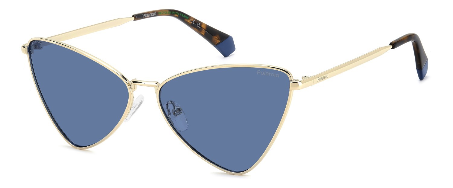 Sunglasses Polaroid Pld 6244/S 208287 LKS C3 color gold blue shape cat eye lenses blue polarized