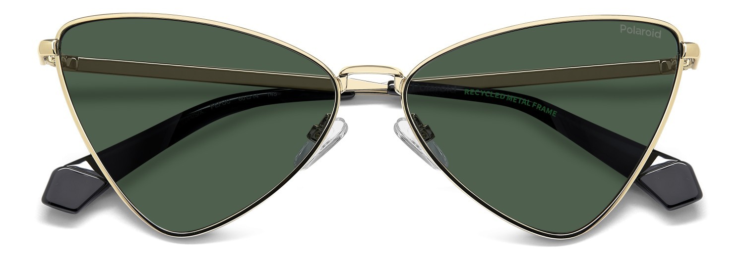 Sunglasses Polaroid Pld 6244/S 208287 PEF UC color gold green shape cat eye lenses green polarized