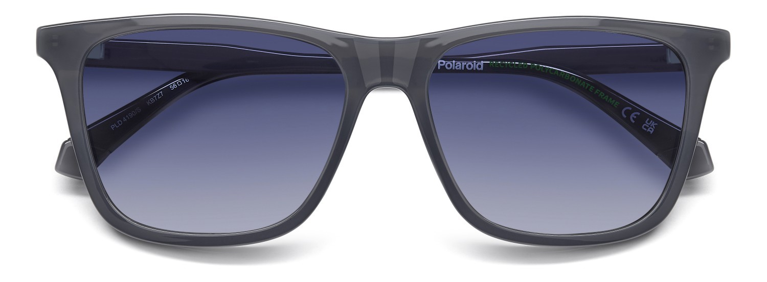 Sonnenbrillen Polaroid Pld 4190/S 208289 KB7 Z7 farbe grey form rechteckig gläser blue shaded polarized