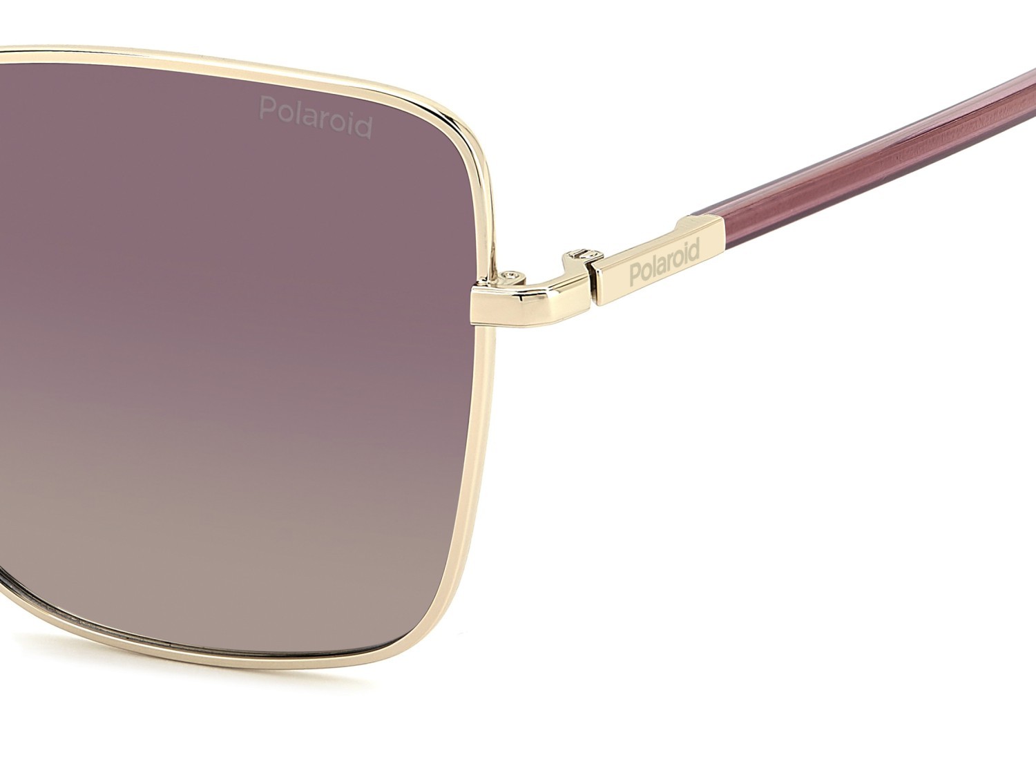 Sunglasses Polaroid Pld 4193/G 208292 J5G JR color gold shape butterfly lenses burgundy shaded polarized
