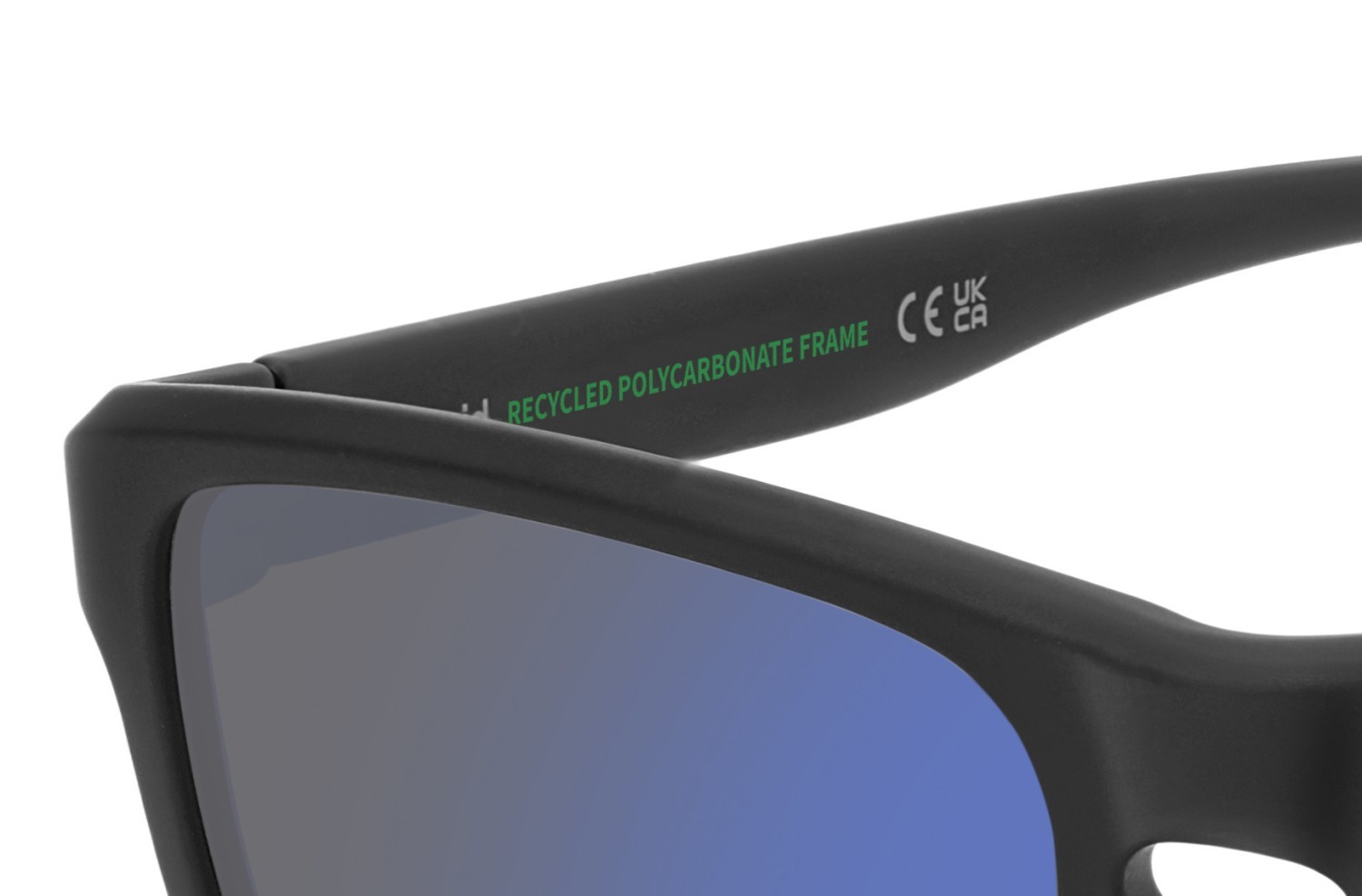 Occhiali da sole Polaroid Pld 2167/S 208293 0VK 5X colore matte black blue forma rettangolare lenti blue mirror polarized