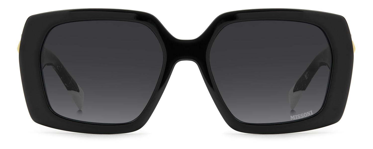 Occhiali da sole Missoni Mis 0246/G 208295 807 9O colore black forma rettangolare lenti dark grey shaded