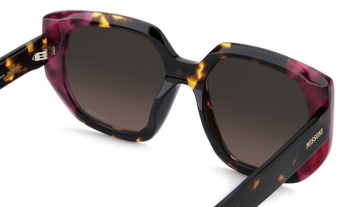 Occhiali da sole Missoni Mis 0250/S 208297 086 O9 colore havana forma quadrato lenti plum shaded