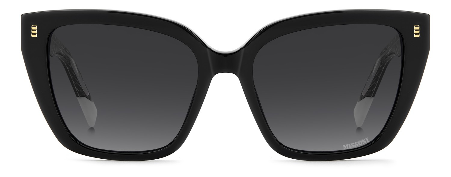 Occhiali da sole Missoni Mis 0257/S 208300 807 9O colore black forma cat eye lenti dark grey shaded