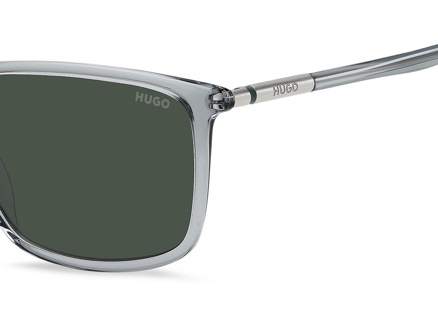 Sunglasses Hugo Hg 1374/S 208305 KB7 QT color grey shape rectangle lenses green
