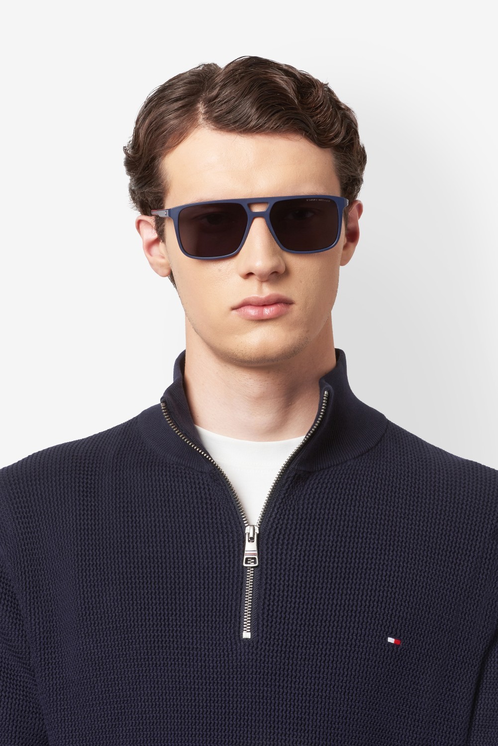 Occhiali da sole Tommy Hilfiger Th 2280/S 208308 8RU IR colore blue red forma quadrato lenti grey