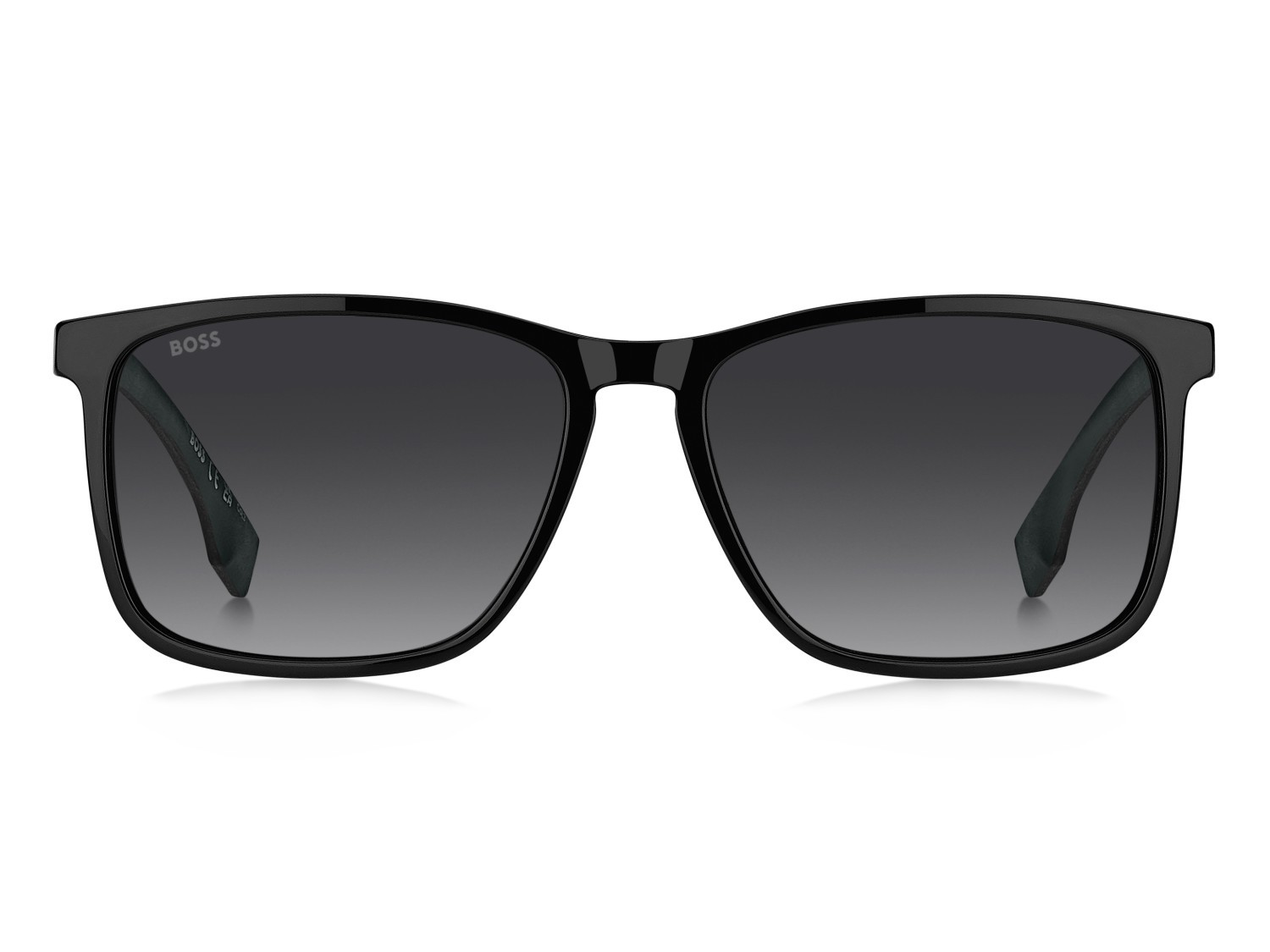 Occhiali da sole Hugo Boss 1825/S 208309 807 9O colore black forma rettangolare lenti dark grey shaded
