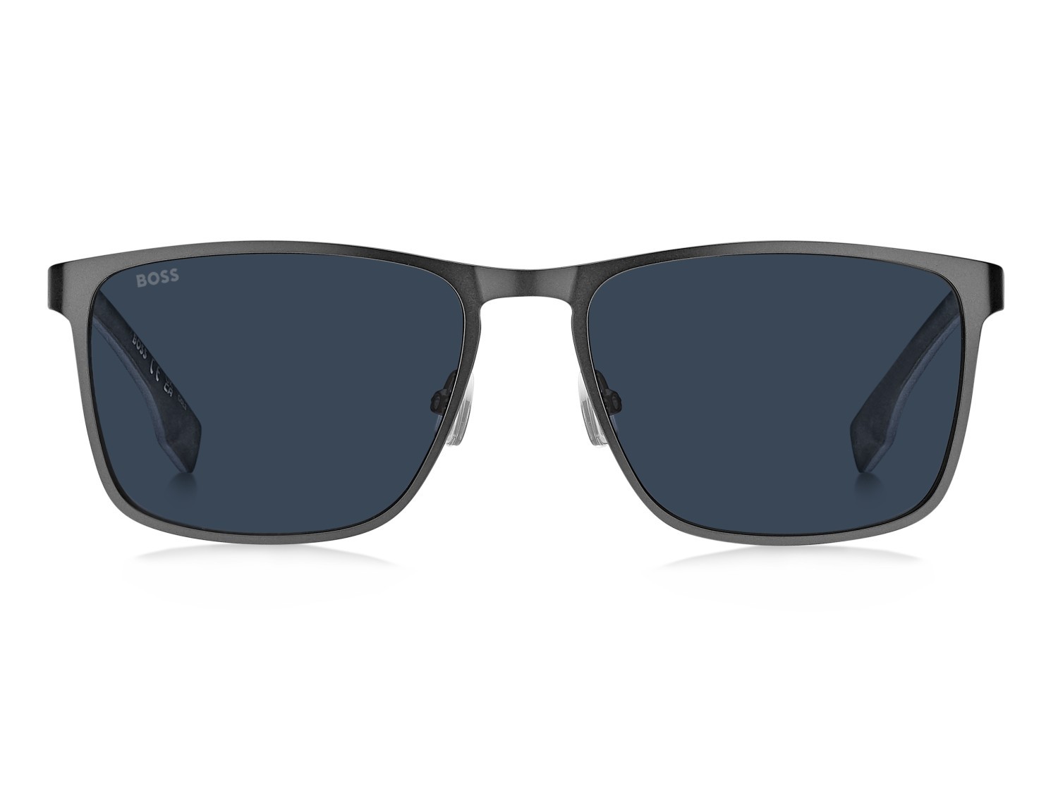 Occhiali da sole Hugo Boss 1826/S 208310 R80 KU colore matte dark ruthenium forma quadrato lenti blue