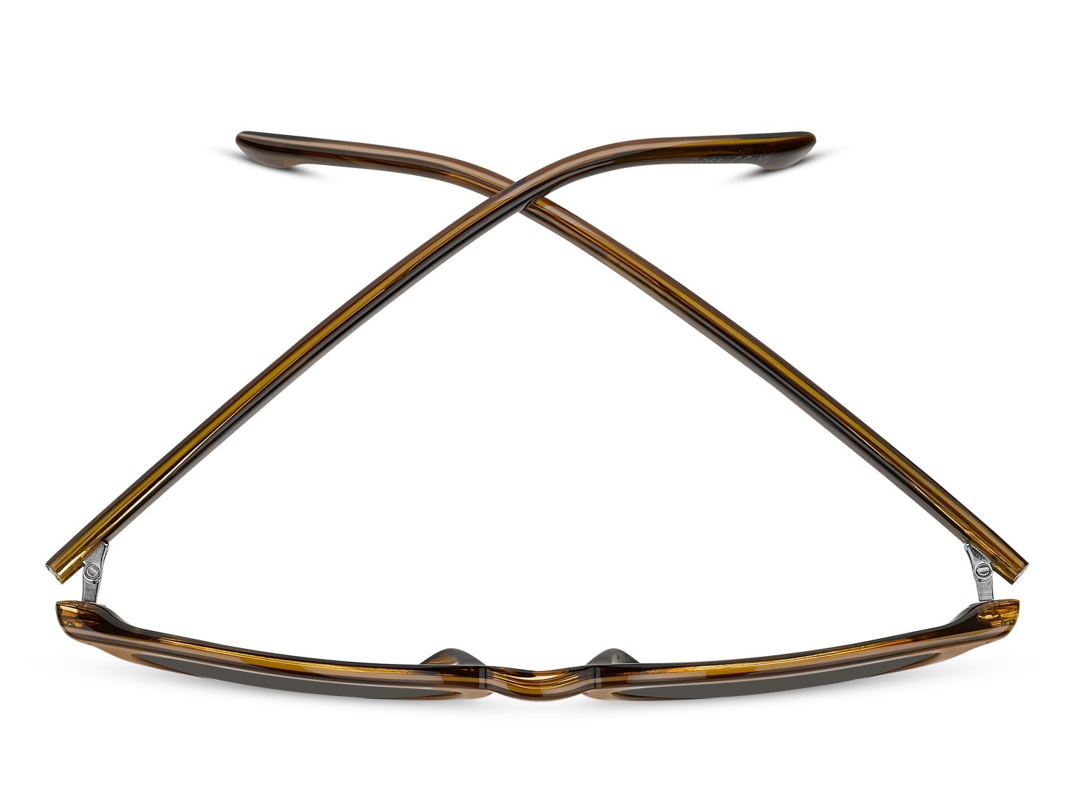 Occhiali da sole Hugo Boss 1845/S 208314 EX4 IR colore brown horn forma rotondo lenti grey