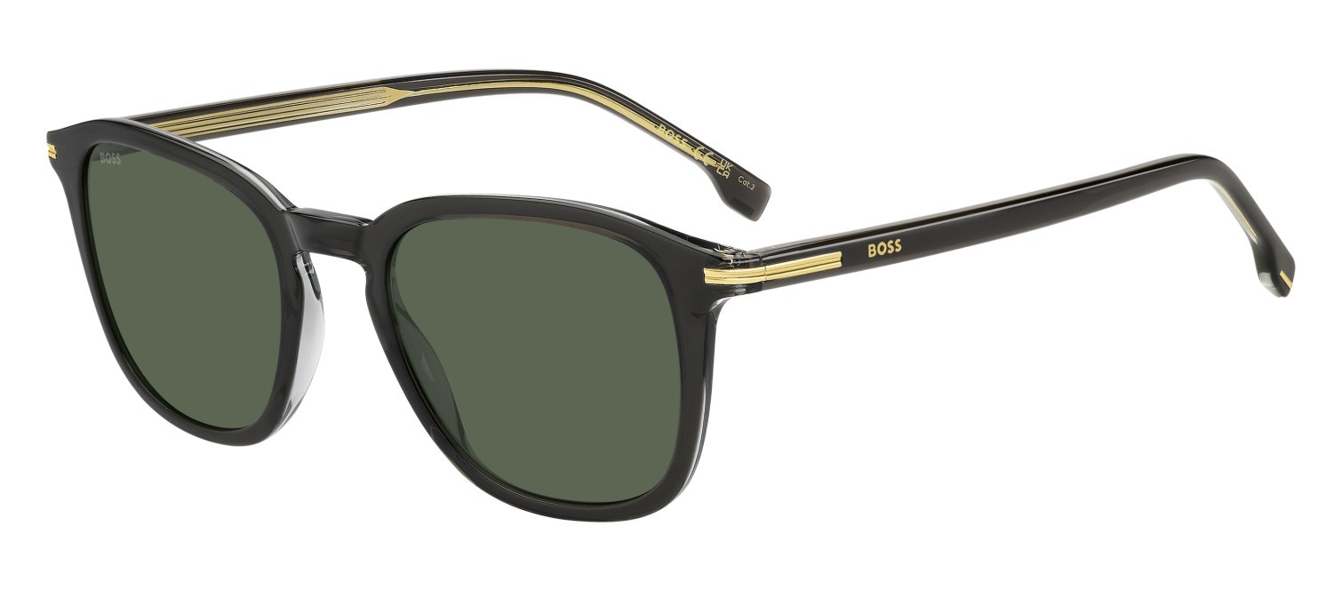 Occhiali da sole Hugo Boss 1845/S 208314 KB7 QT colore grey forma rotondo lenti green