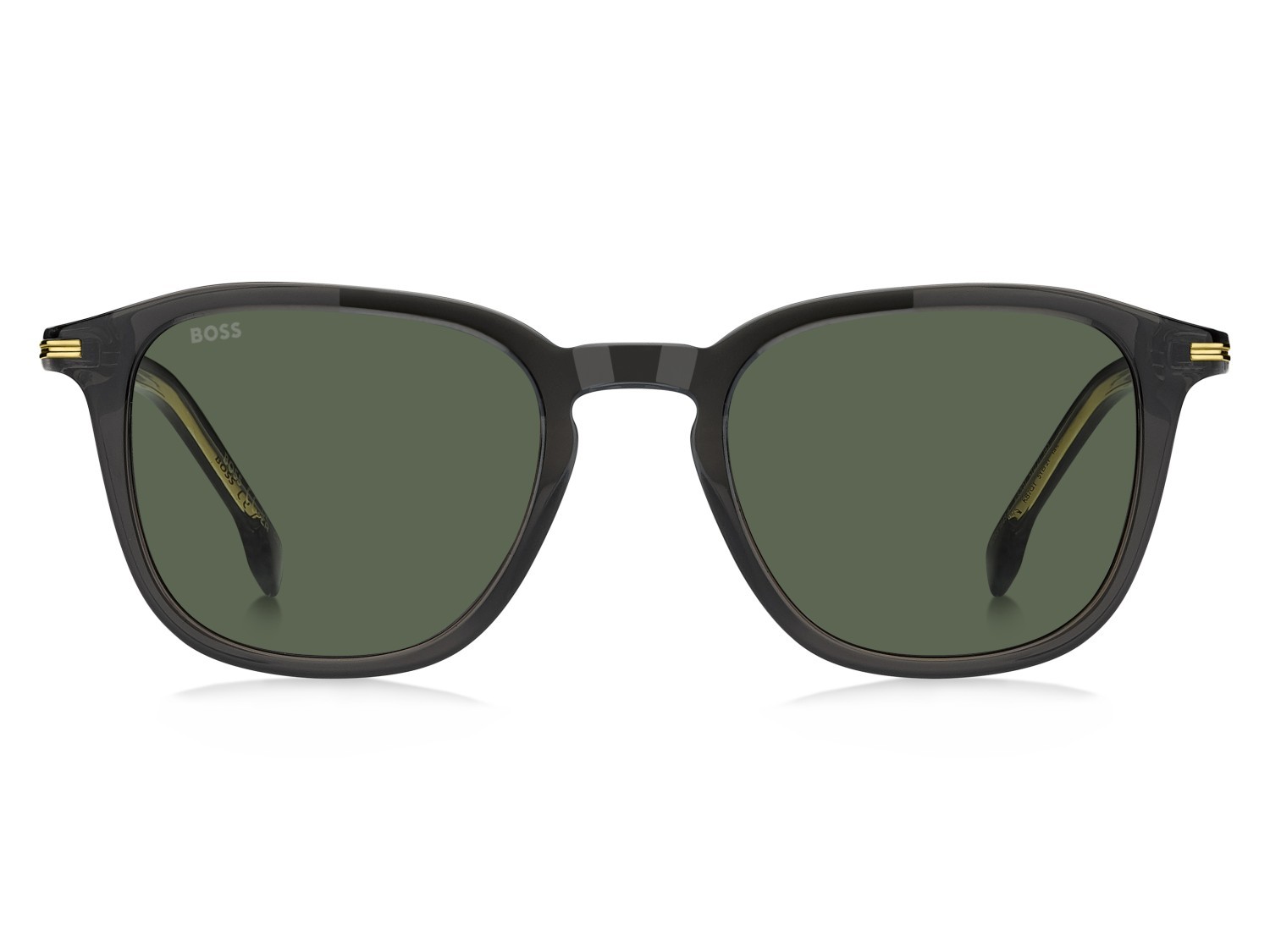 Occhiali da sole Hugo Boss 1845/S 208314 KB7 QT colore grey forma rotondo lenti green