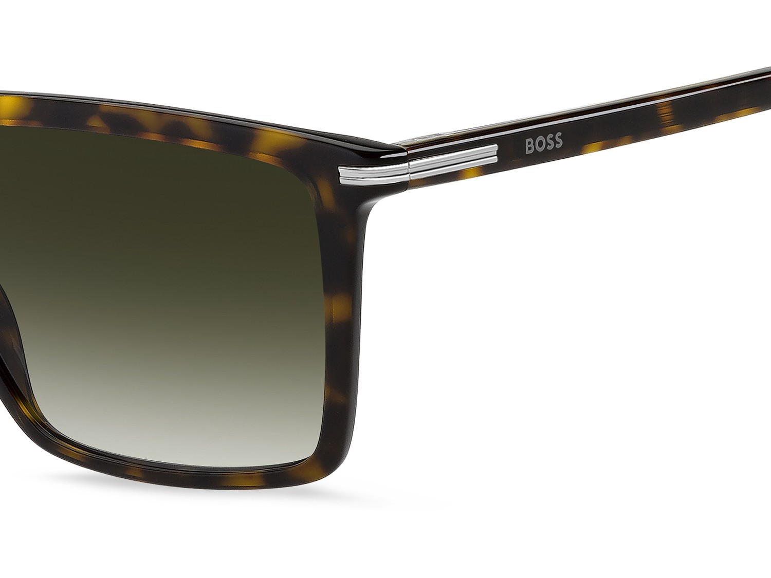 Occhiali da sole Hugo Boss 1844/S 208315 086 9K colore havana forma quadrato lenti green shaded