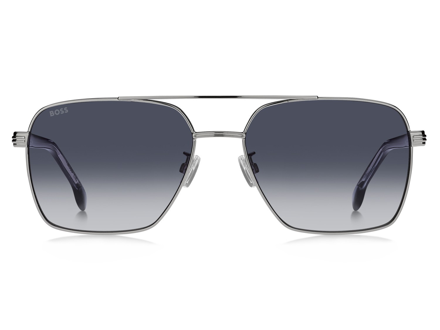 Occhiali da sole Hugo Boss 1846/G 208316 6LB 08 colore ruthenium forma rettangolare lenti dk blue shaded