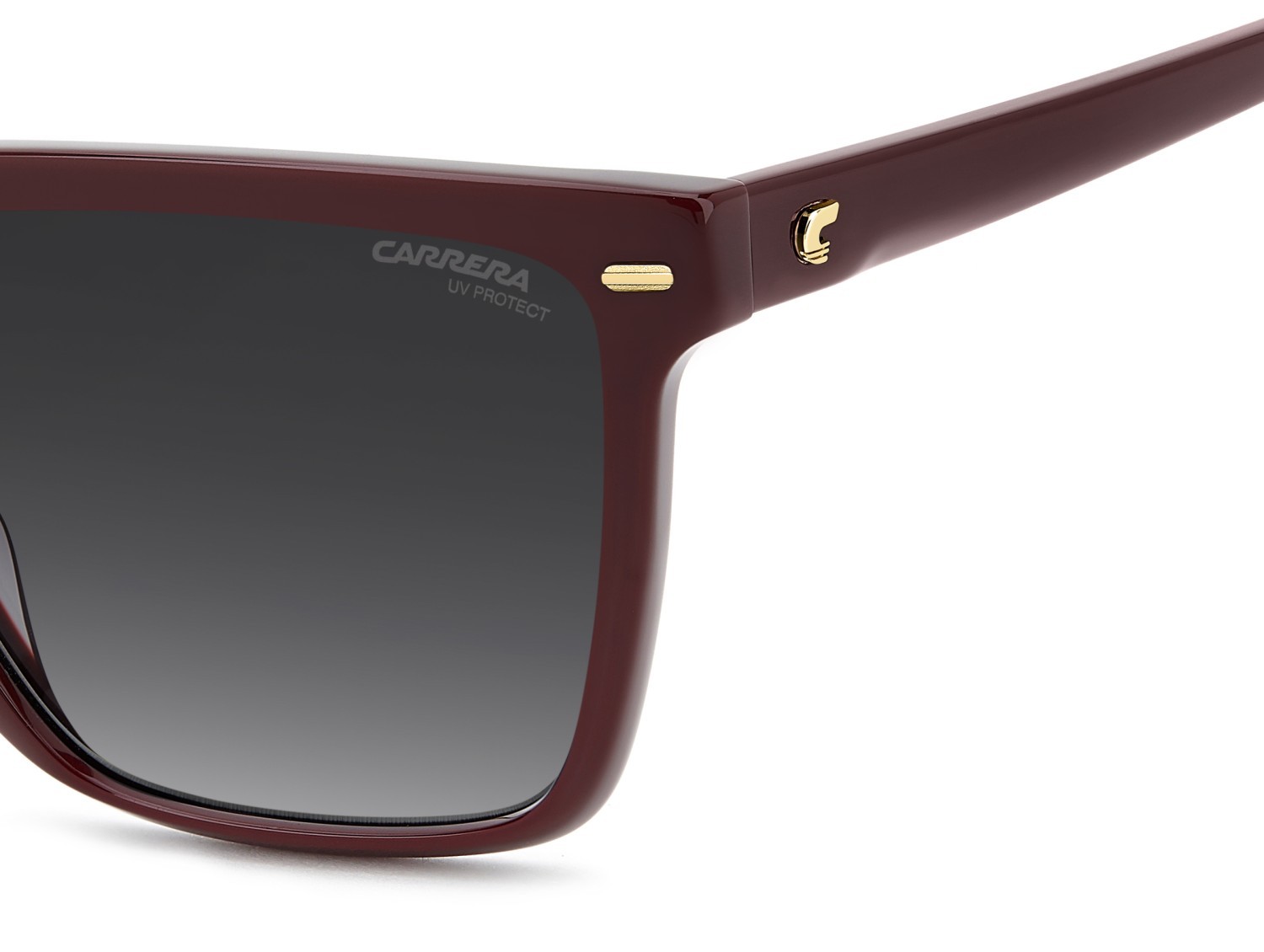 Sunglasses Carrera 3069/S 208319 LHF 9O color burgundy 2 shape rectangle lenses dark grey shaded