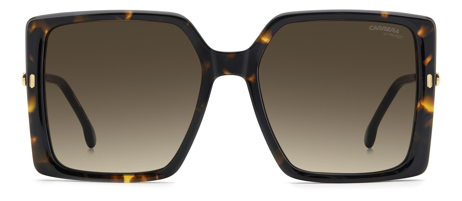 Occhiali da sole Carrera 3070/S 208320 2IK HA colore havana gold forma rettangolare lenti brown shaded