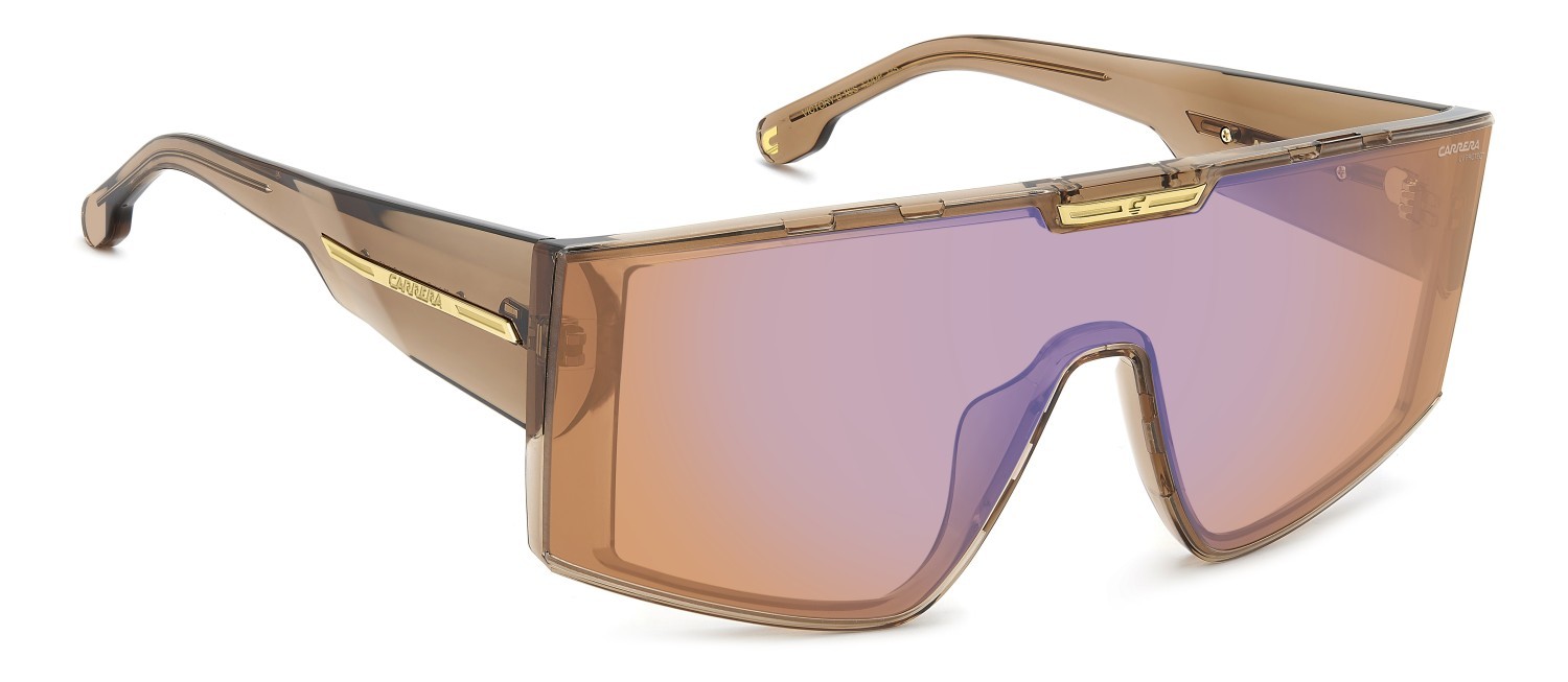 Sunglasses Carrera Victory C 18/S 208324 12J DP color brown orange shape mask lenses orange multilayer blue