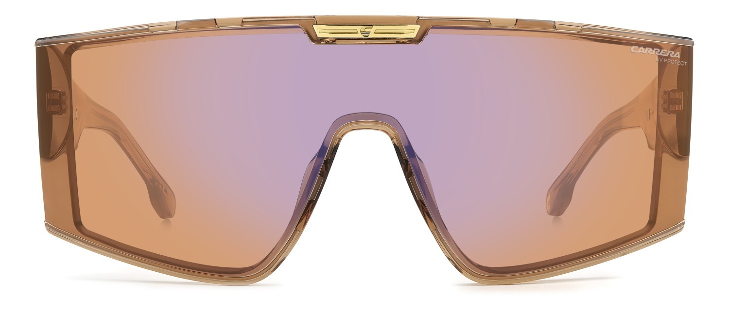Sunglasses Carrera Victory C 18/S 208324 12J DP color brown orange shape mask lenses orange multilayer blue