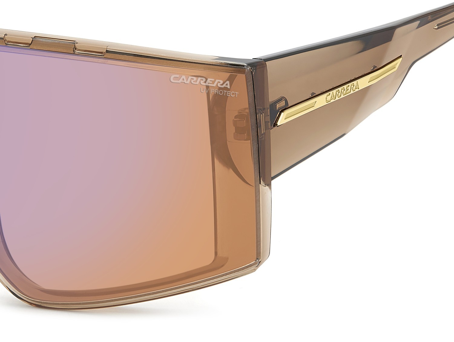 Sunglasses Carrera Victory C 18/S 208324 12J DP color brown orange shape mask lenses orange multilayer blue