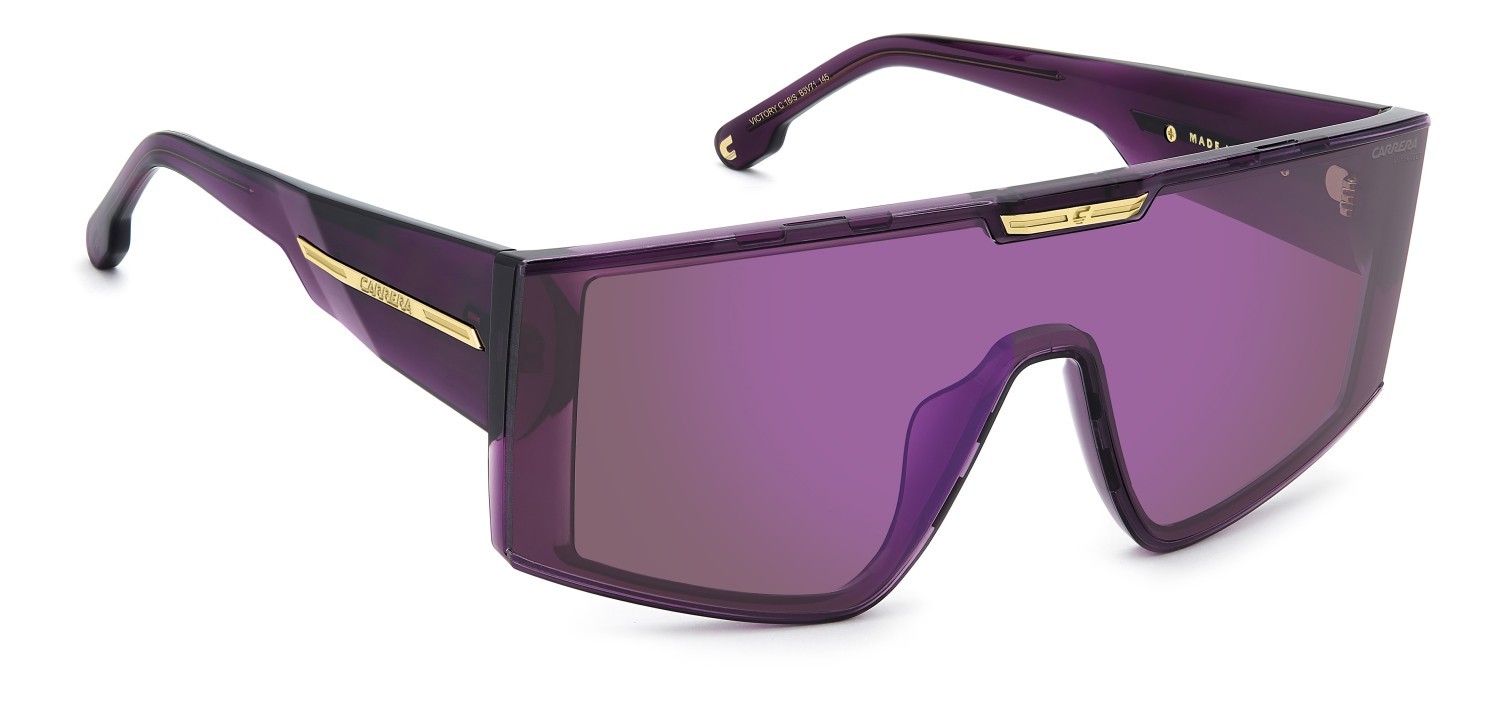Occhiali da sole Carrera Victory C 18/S 208324 B3V 71 colore violet forma mask lenti red violet mirror