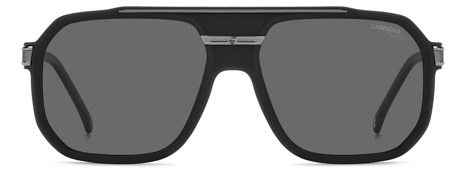 Sonnenbrillen Carrera 1077/S 208325 RZZ M9 farbe matte black dark ruthenium form rechteckig gläser grey polarized