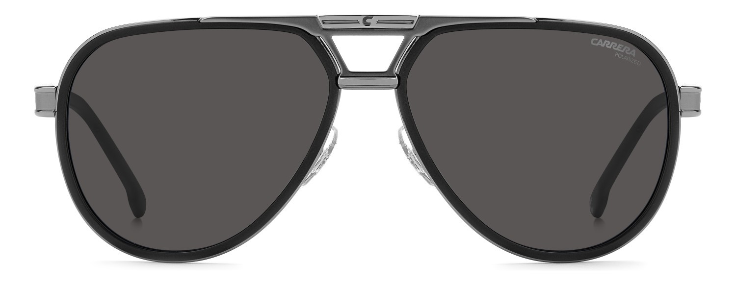 Sonnenbrillen Carrera 1076/S 208326 ANS M9 farbe black dark ruthenium form aviator gläser grey polarized