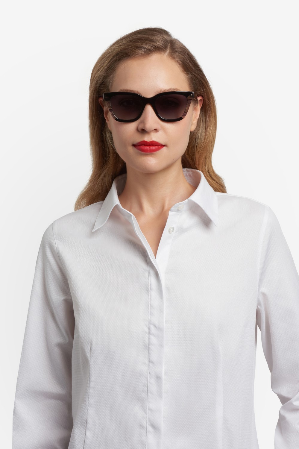 Occhiali da sole Carolina Herrera Her 0340/S 208327 807 9O colore black forma cat eye lenti dark grey shaded