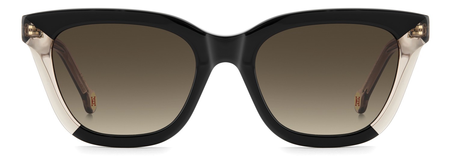 Sonnenbrillen Carolina Herrera Her 0340/S 208327 KDX HA farbe black nude form cat-eye gläser brown shaded