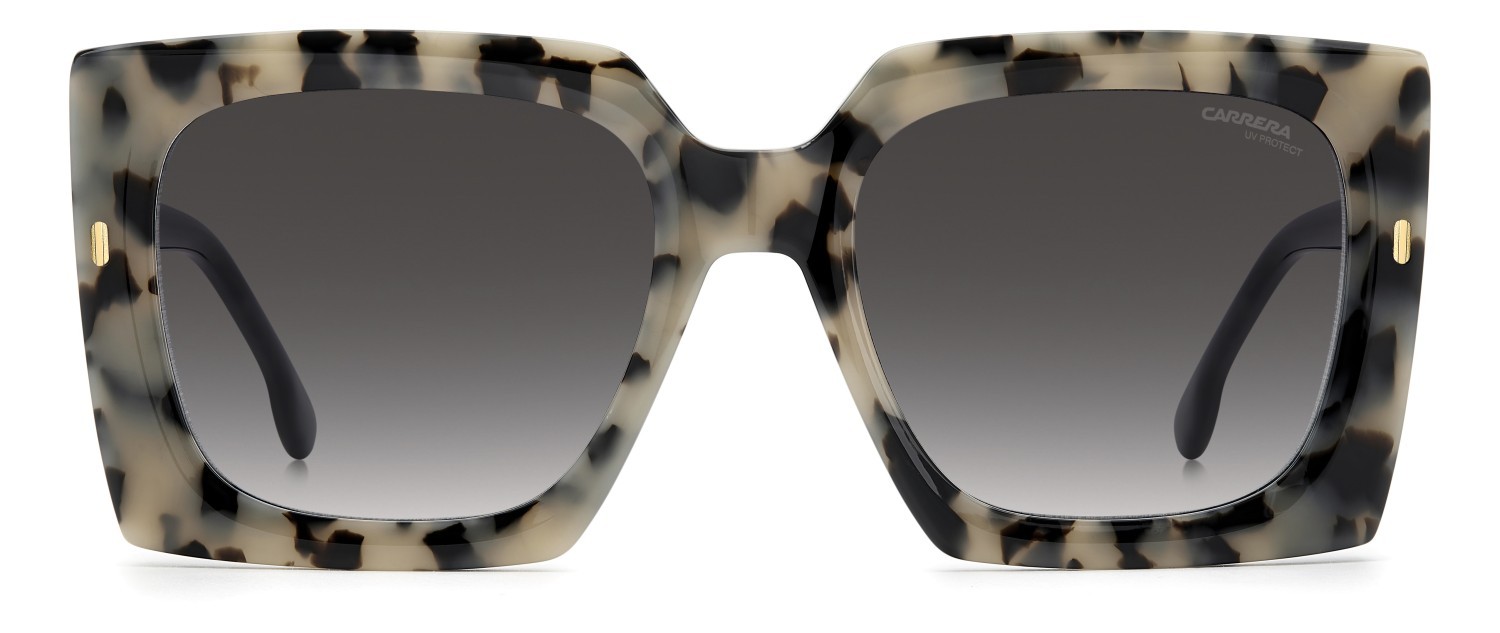 Sonnenbrillen Carrera 3072/S 208329 AHF 9O farbe white havana form rechteckig gläser dark grey shaded