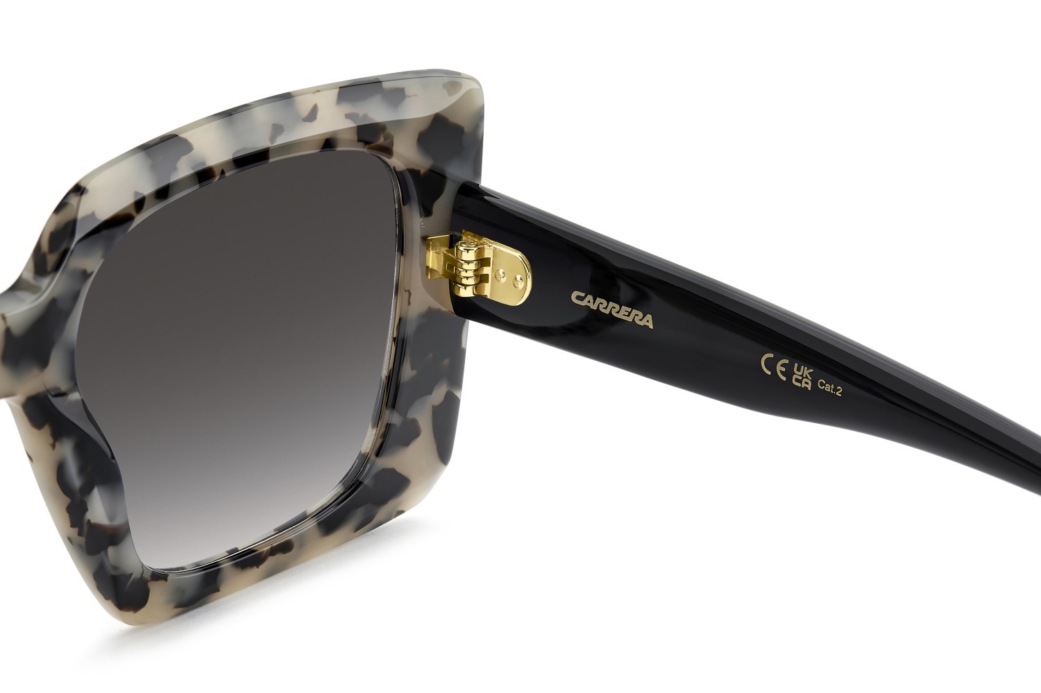 Sonnenbrillen Carrera 3072/S 208329 AHF 9O farbe white havana form rechteckig gläser dark grey shaded