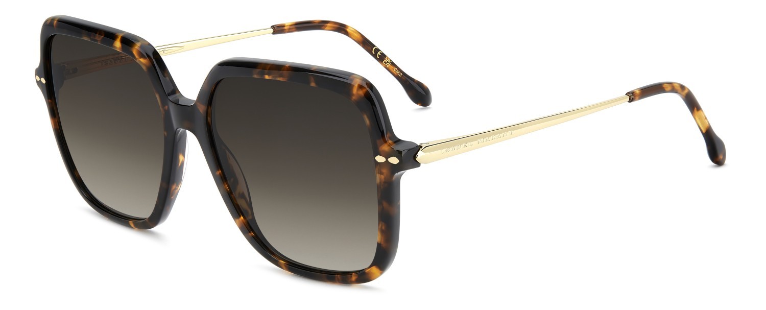 Sunglasses Isabel Marant Im 0229/S 208330 2IK HA color havana gold shape square lenses brown shaded