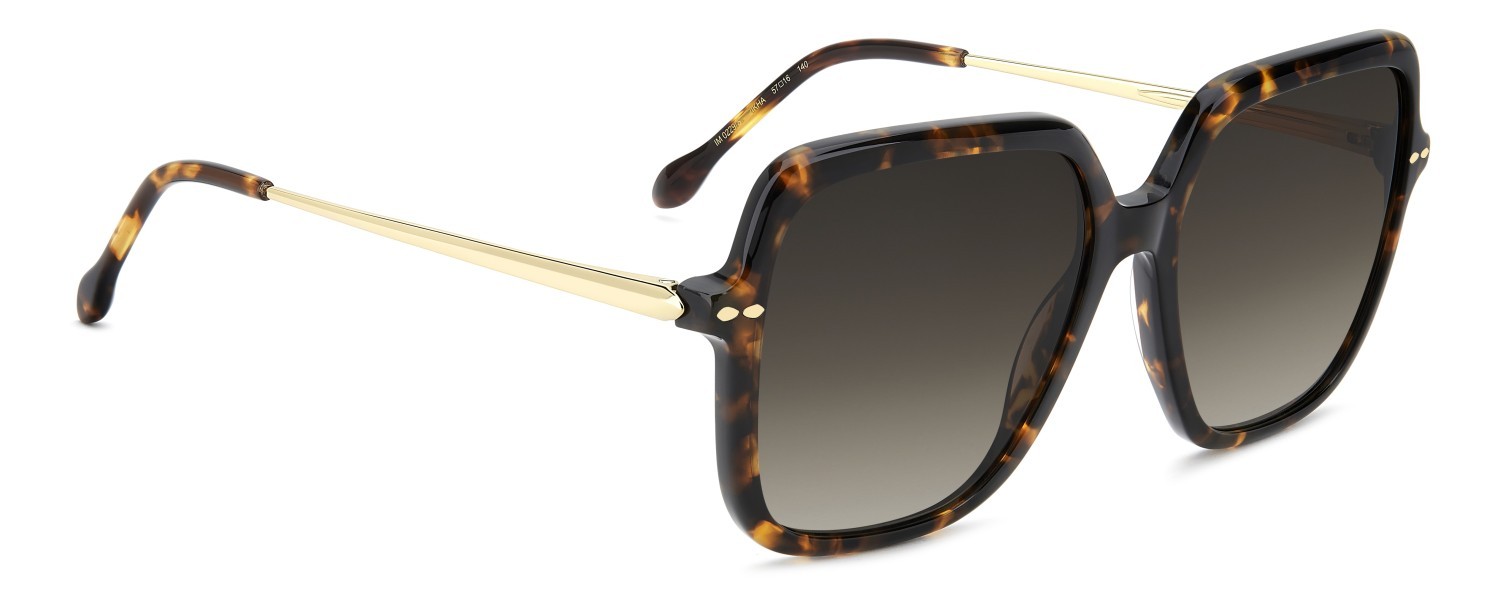 Sunglasses Isabel Marant Im 0229/S 208330 2IK HA color havana gold shape square lenses brown shaded