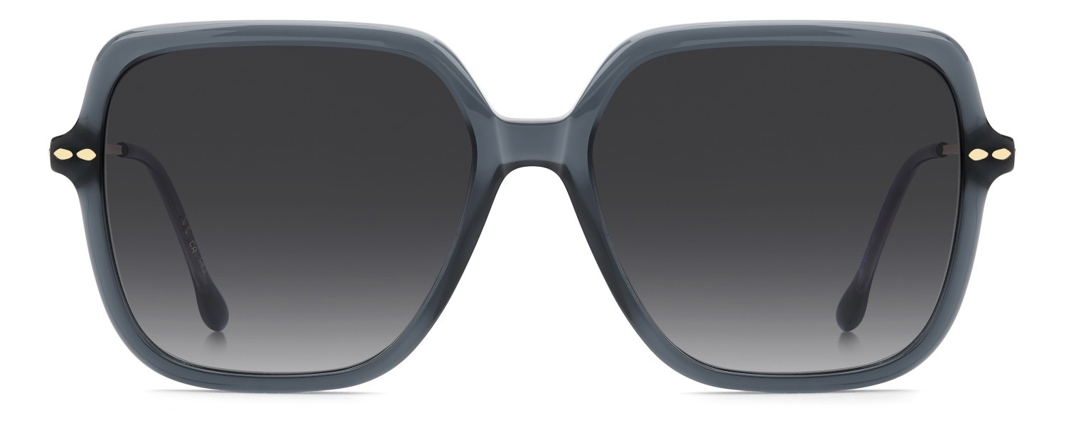 Sunglasses Isabel Marant Im 0229/S 208330 5F6 9O color teal gold shape square lenses dark grey shaded