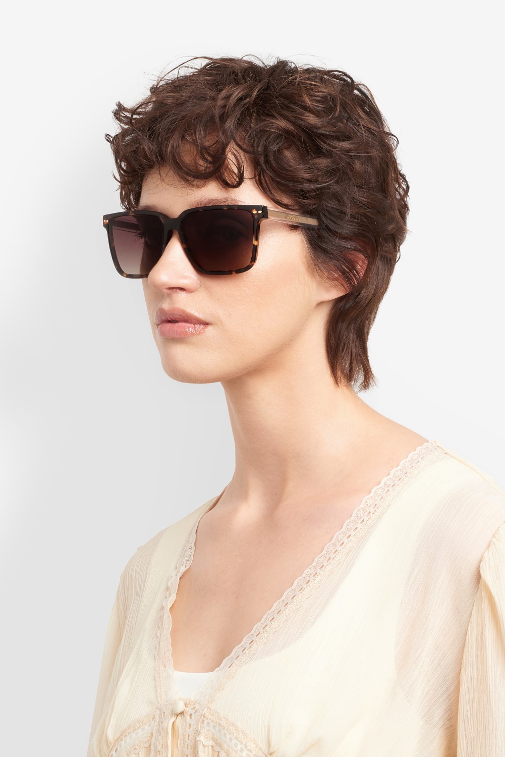 Sunglasses Isabel Marant Im 0231/S 208331 086 HA color havana shape rectangle lenses brown shaded