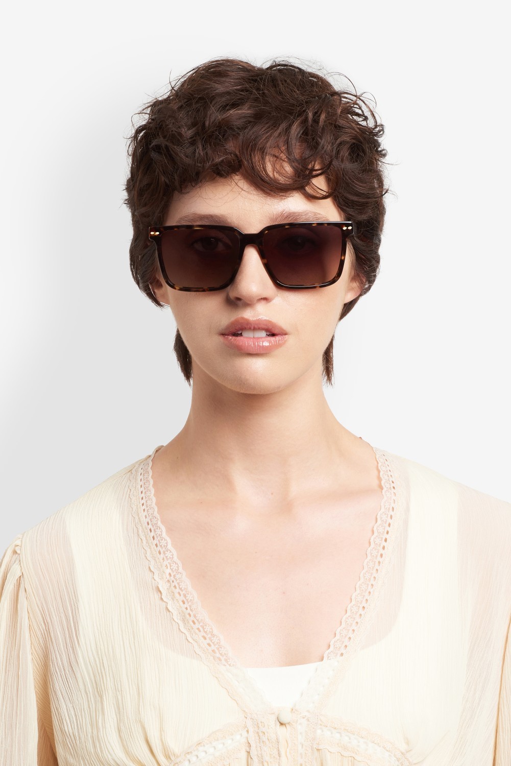 Sunglasses Isabel Marant Im 0231/S 208331 086 HA color havana shape rectangle lenses brown shaded