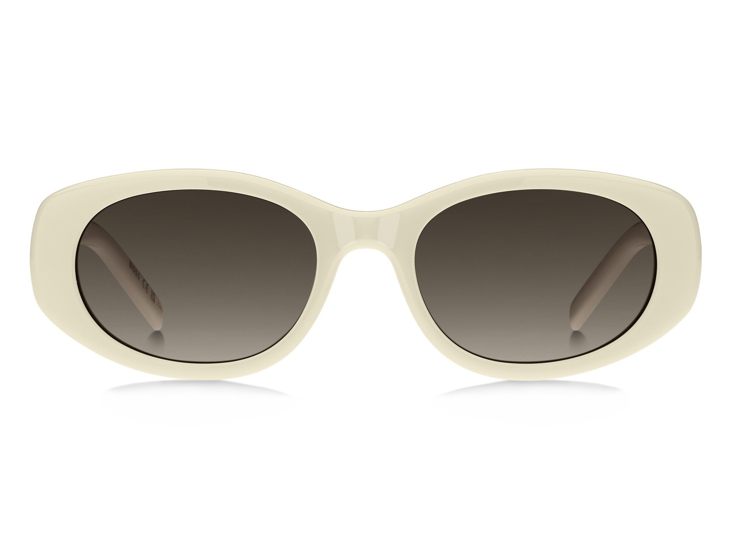 Occhiali da sole Hugo Boss 1859/G 208338 SZJ HA colore ivory forma ovale lenti brown shaded
