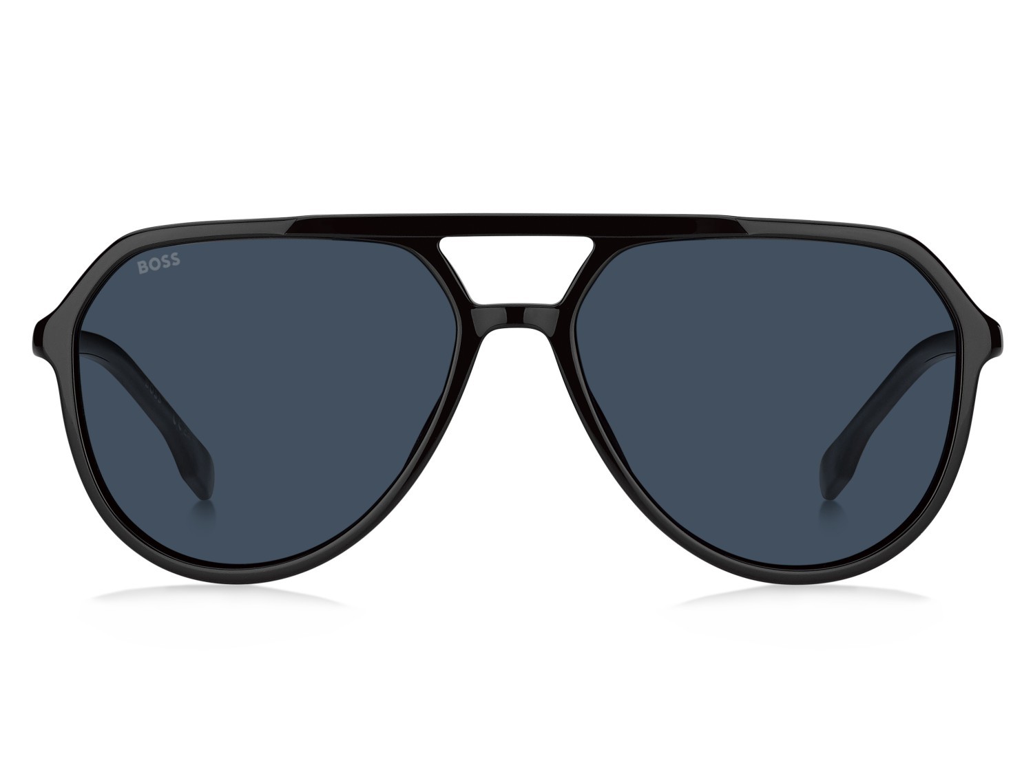 Occhiali da sole Hugo Boss 1831/S 208340 807 KU colore black forma aviator lenti blue
