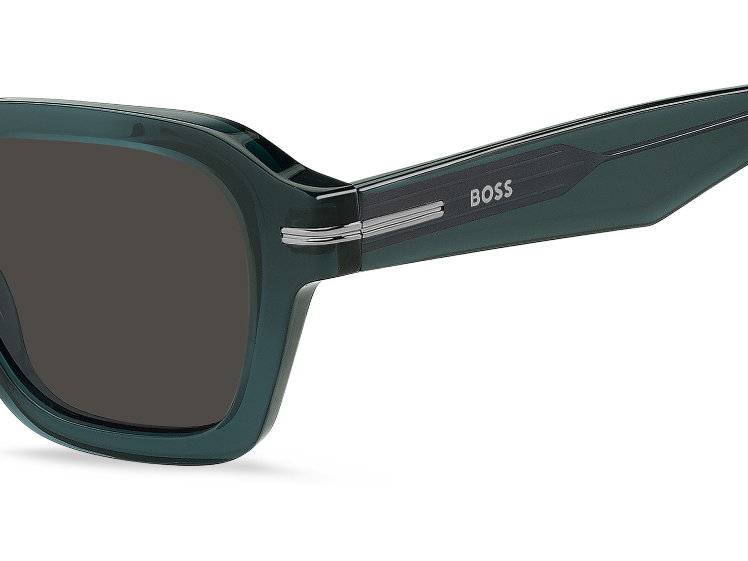 Occhiali da sole Hugo Boss 1853/S 208341 ZI9 IR colore teal forma rotondo lenti grey