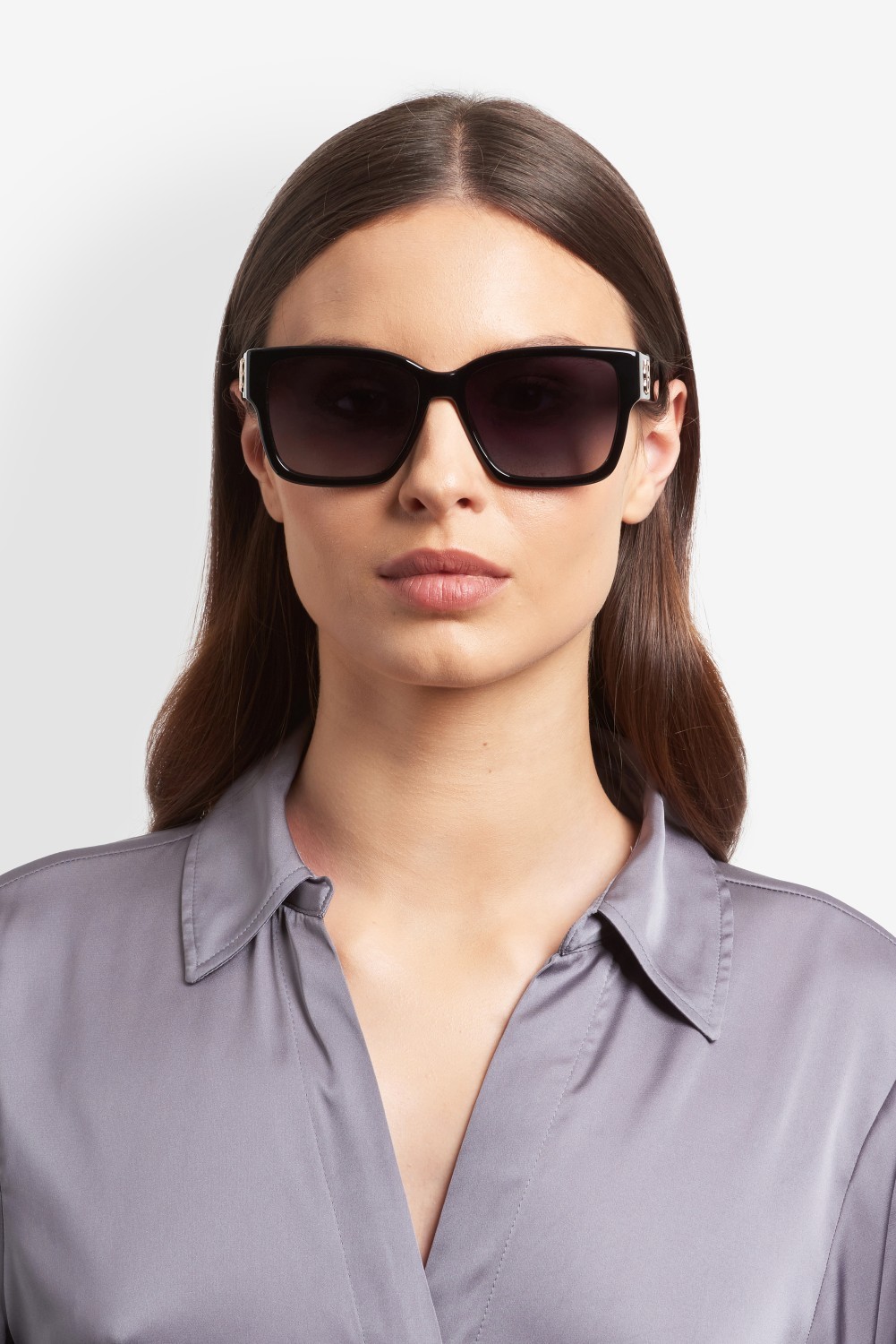 Occhiali da sole Hugo Boss 1860/S 208342 807 9O colore black forma quadrato lenti dark grey shaded