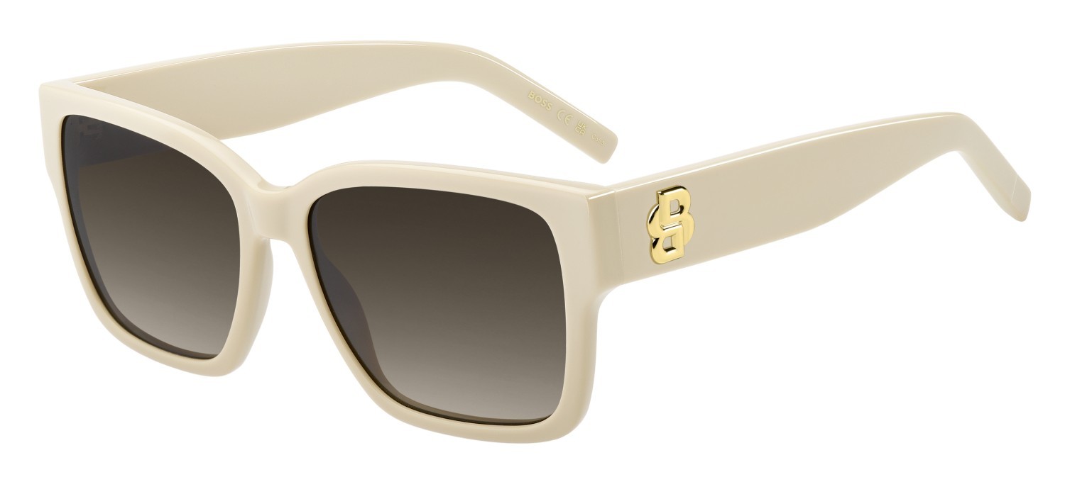 Occhiali da sole Hugo Boss 1860/S 208342 HAM HA colore champagne forma quadrato lenti brown shaded
