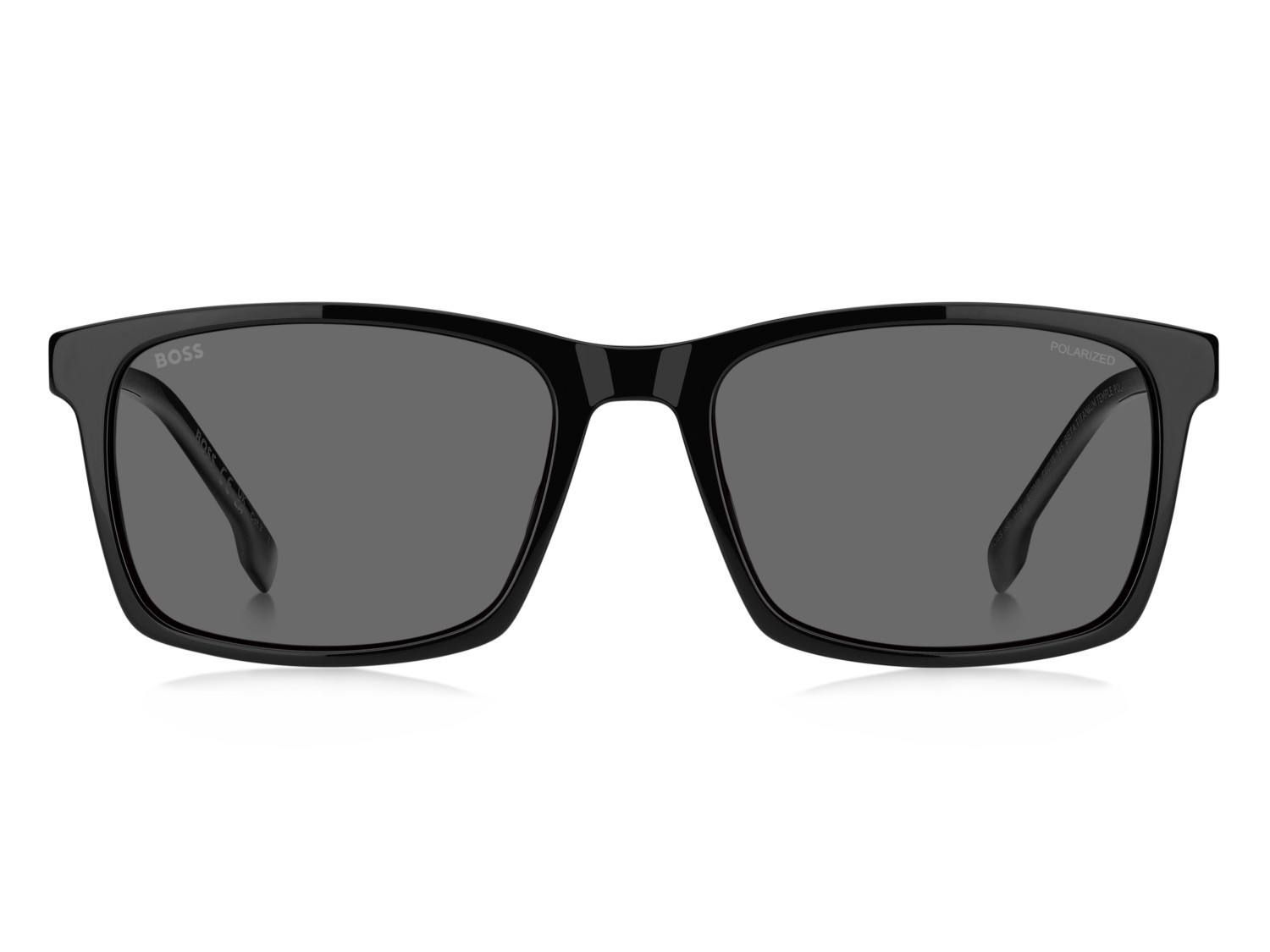 Occhiali da sole Hugo Boss 1836/G 208343 807 M9 colore black forma rettangolare lenti grey polarized