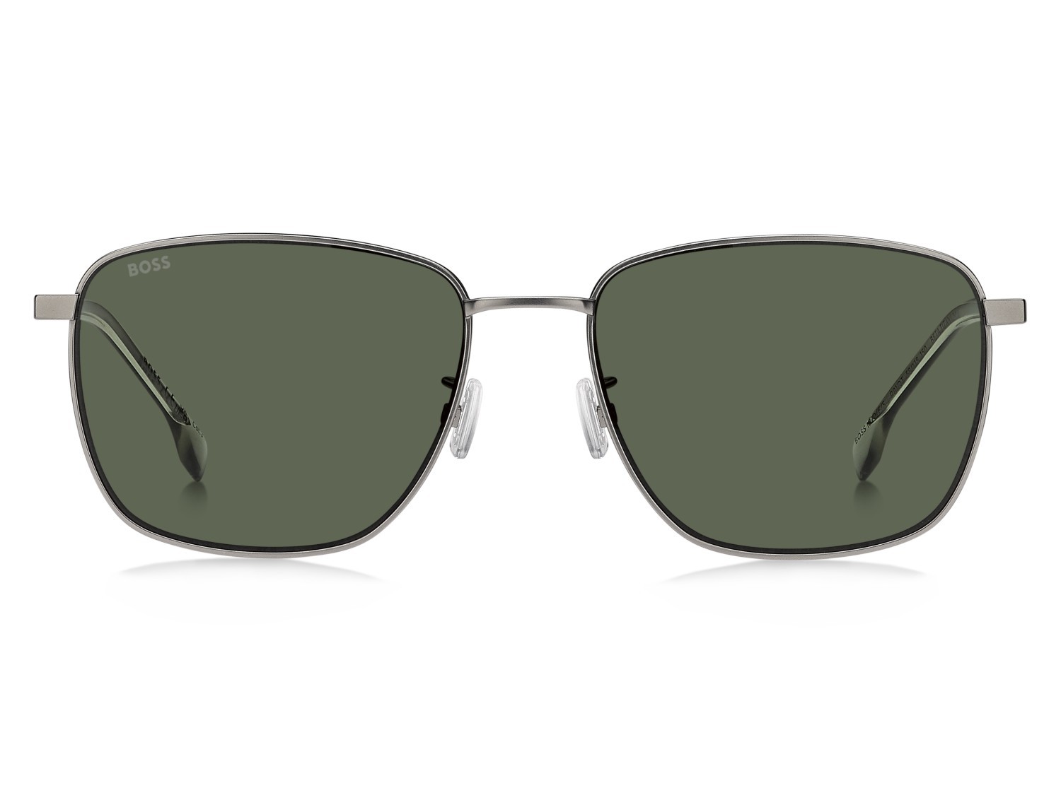 Sunglasses Hugo Boss 1870/F 208345 R81 QT color matte ruthenium shape rectangle lenses green