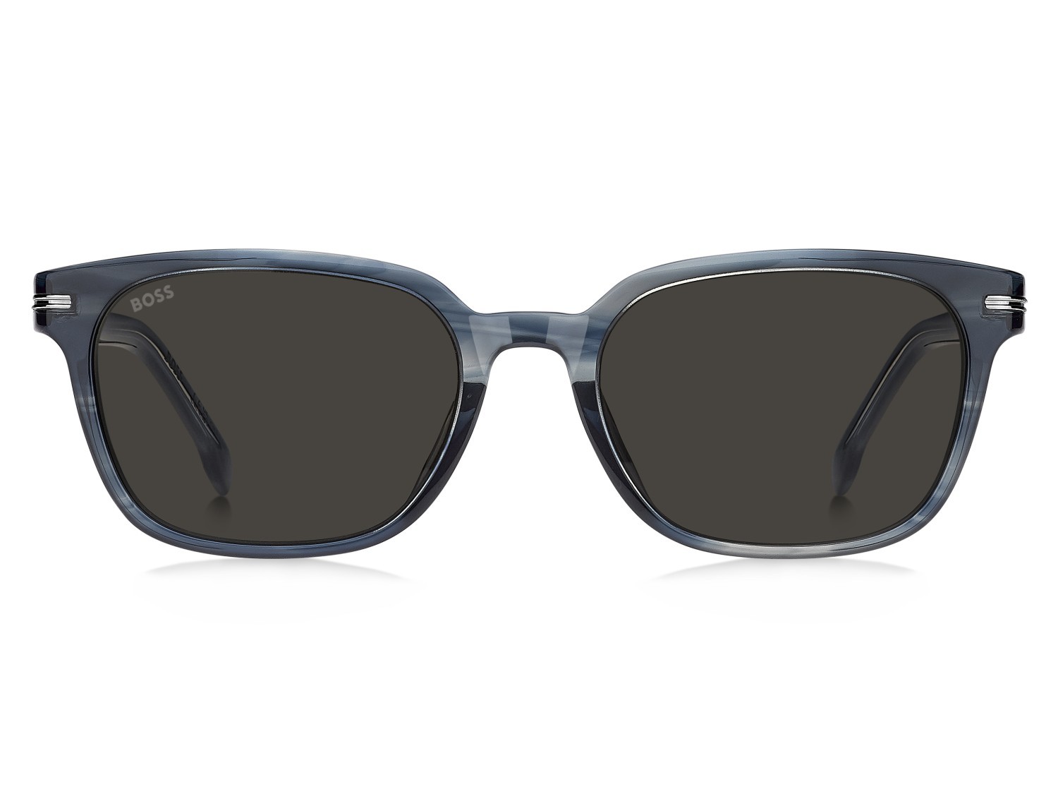 Occhiali da sole Hugo Boss 1869/F 208346 2W8 IR colore grey horn forma rettangolare lenti grey