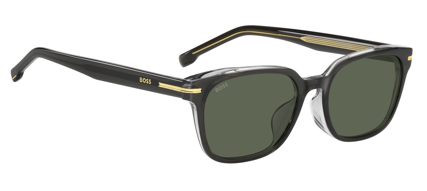 Occhiali da sole Hugo Boss 1869/F 208346 KB7 QT colore grey forma rettangolare lenti green